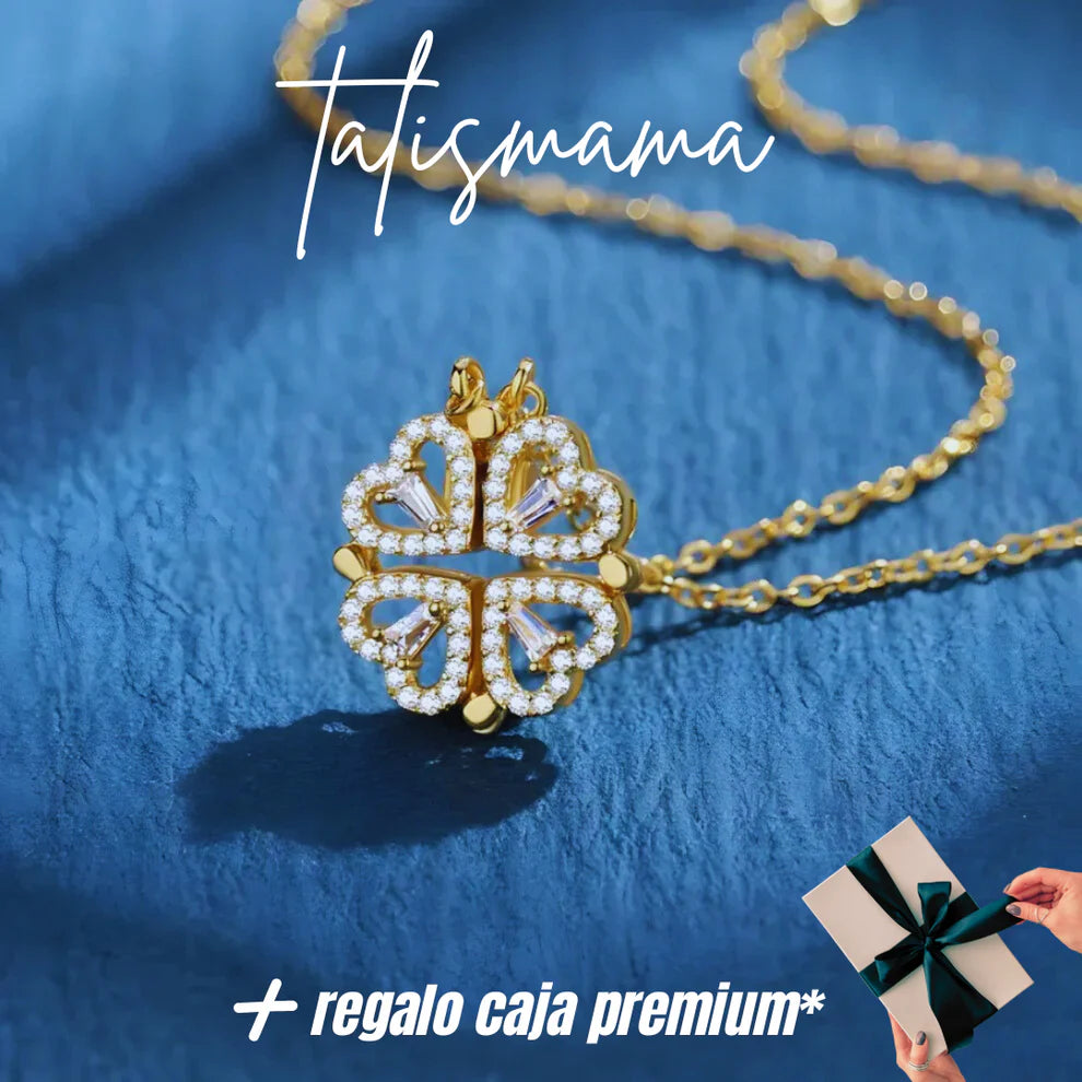 🛍️ Collar Trébol de Corazones – El Regalo Que Hará Llorar a Mamá 😭💝