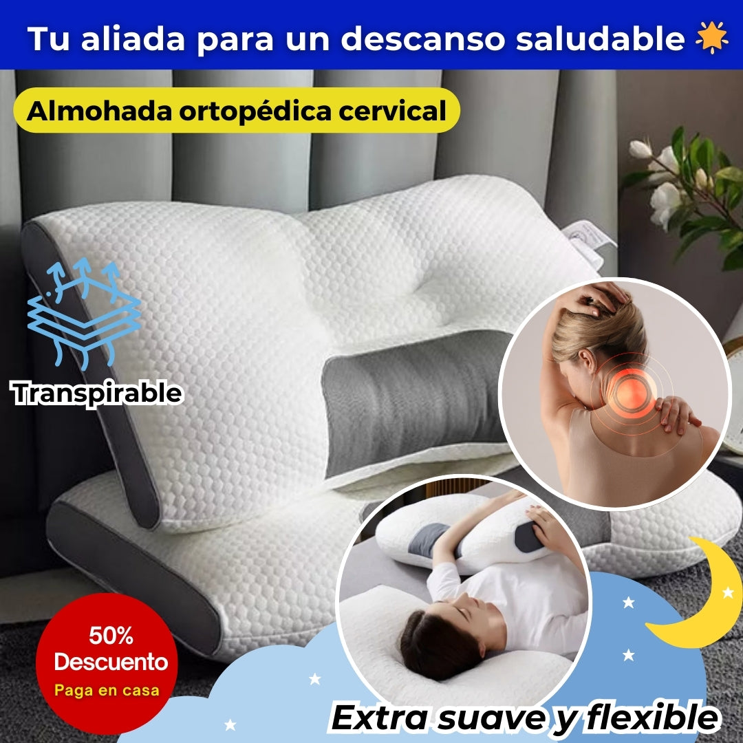 🧘♂️ Almohada Ergonómica para tu Bienestar 🧘♂️ ALMOHADA CERVICAL + Envío gratis