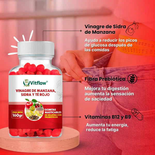 Detox Natural con Gomitas de Vinagre de Manzana 🍎 – Sabor Increíble, Cuerpo Ligero ✨