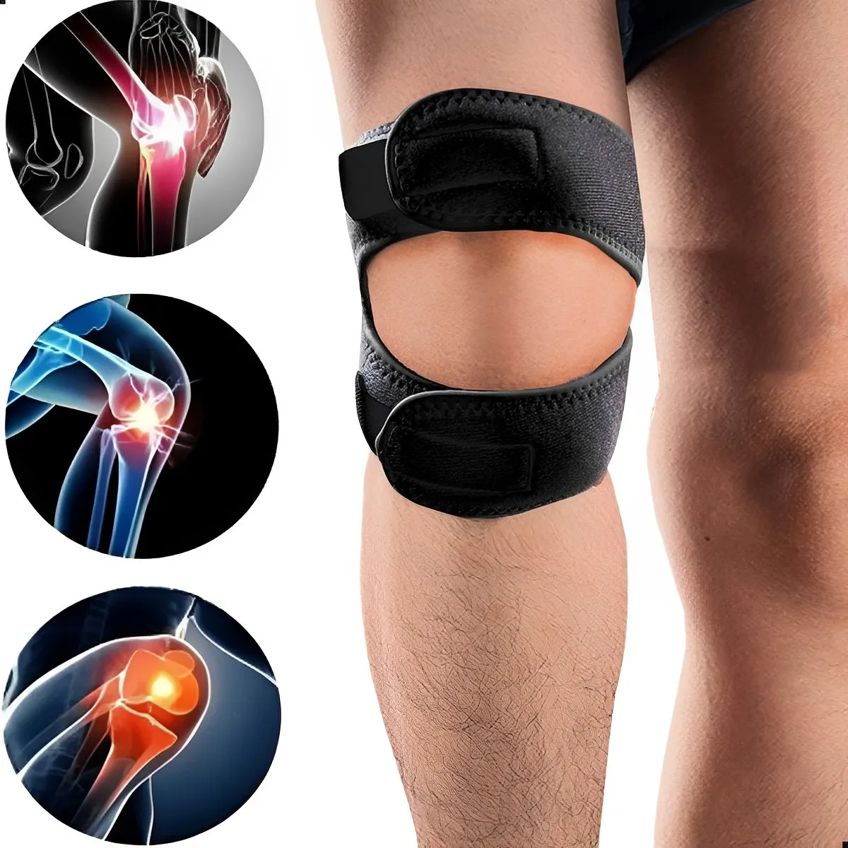 🦵 Rodillera de protección para rótula y meniscos 🛡️ con ajuste anatómico 🔄 y soporte profesional 💪