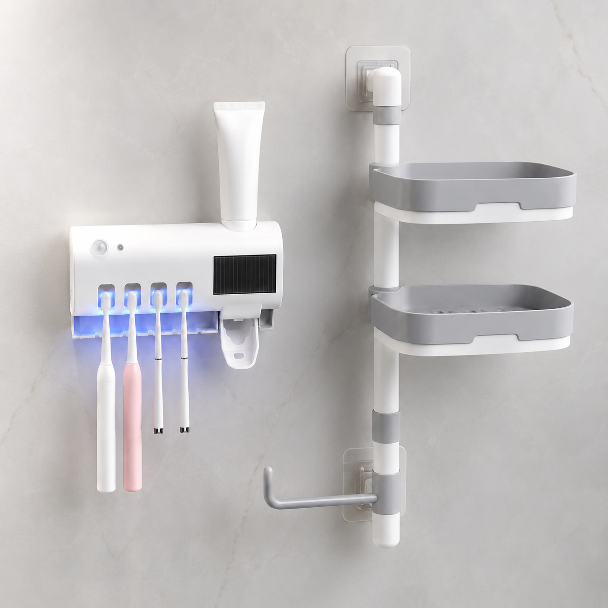 🌟 Pack Premium de Baño: Esterilizador de Cepillos y Organizador 3 Niveles 🌟🛒 Paga al recibir ✅