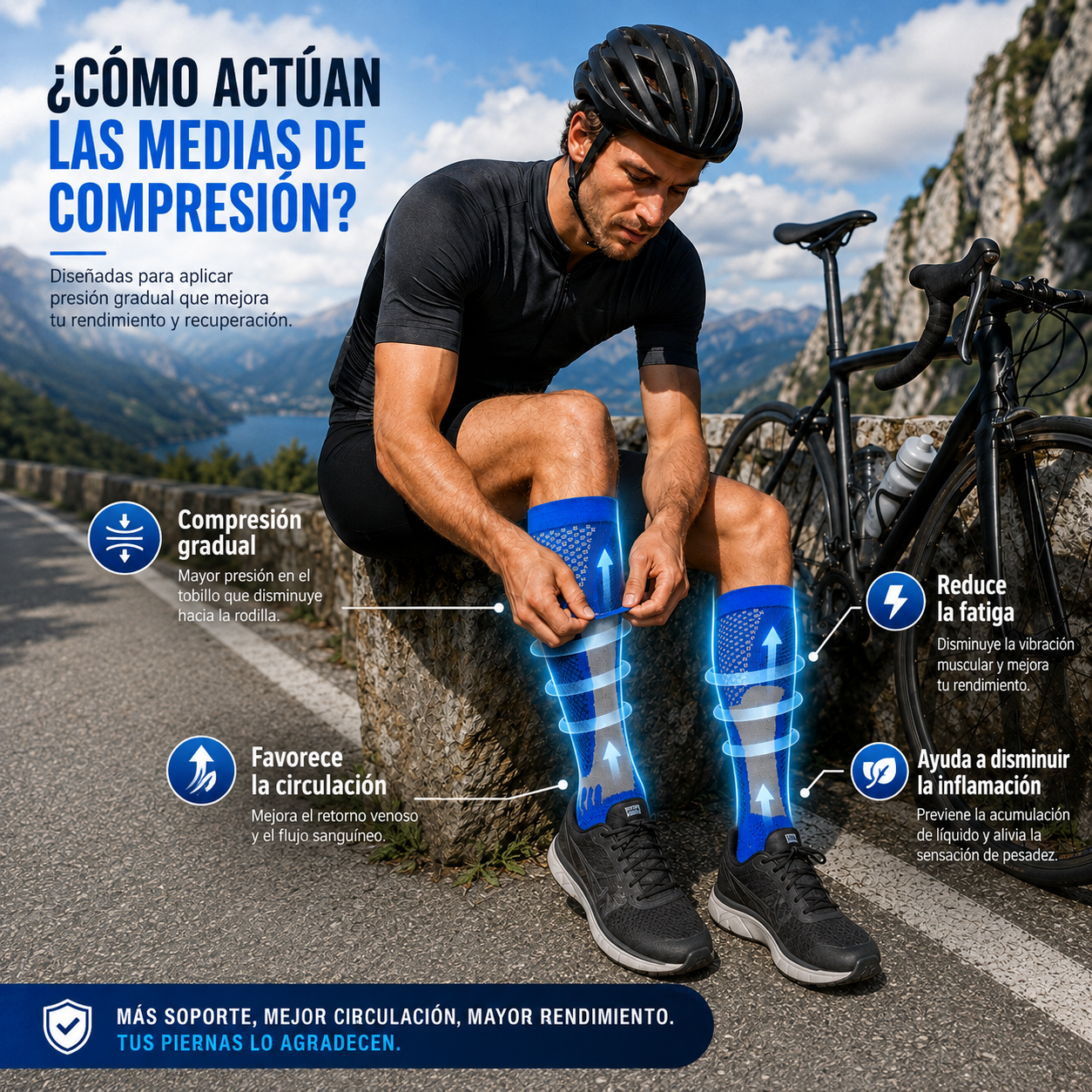 🧦✨ Medias de Compresión™ | Piernas más ligeras y cómodas en cada paso 🦵💙