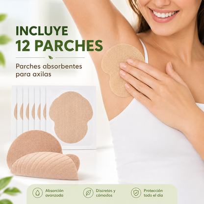 Parches Absorbentes Para Axilas👕💧📦 1 Caja x 12 Parches 🛒 Paga al recibir ✅