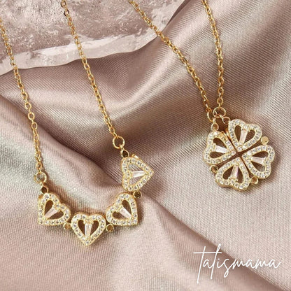 🛍️ Collar Trébol de Corazones – El Regalo Que Hará Llorar a Mamá 😭💝