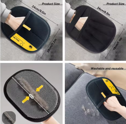 Guantes de peinado electrostática ¡Muebles y ropa limpios en segundos!