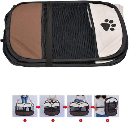 🐾 Corral plegable para mascotas: Seguridad y comodidad donde vayas 🚗