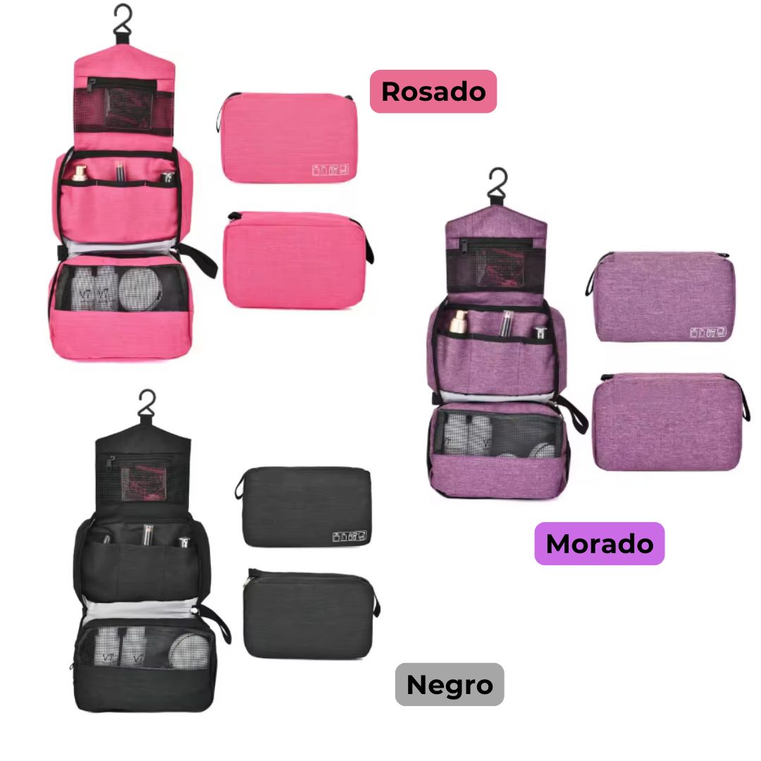 Elegancia y funcionalidad en un solo neceser. 🎁🧳 Organizador para colgar
