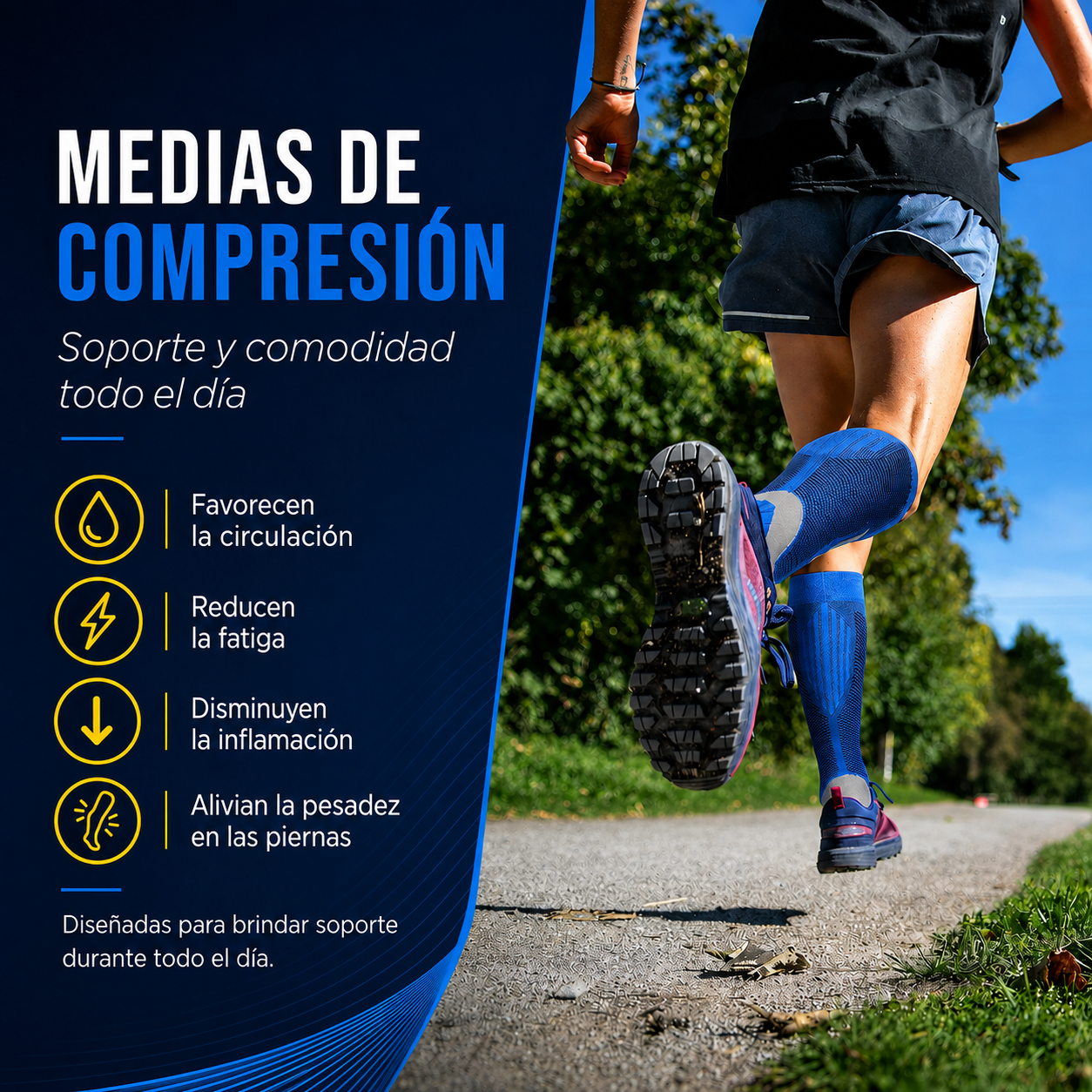 🧦✨ Medias de Compresión™ | Piernas más ligeras y cómodas en cada paso 🦵💙