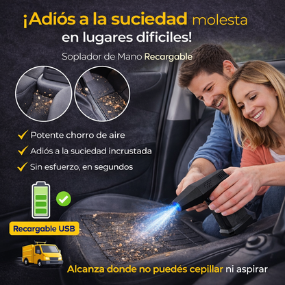 Promo Soplador Ultra Potente Recargable + Accesorios
