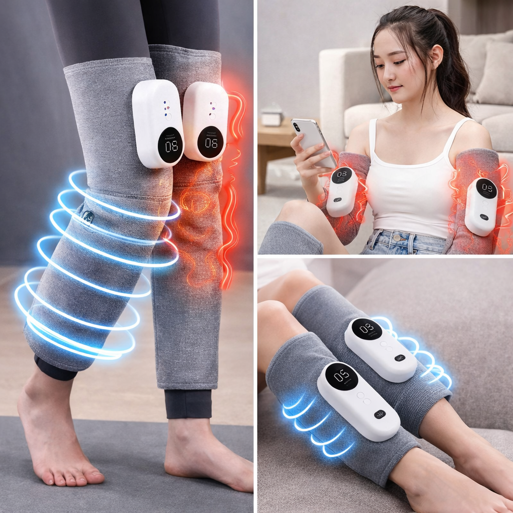 🦵✨ Masajeador de Piernas Pro – Circulación 🔄, Relajación 💆‍♀️ y Descanso Total 😌