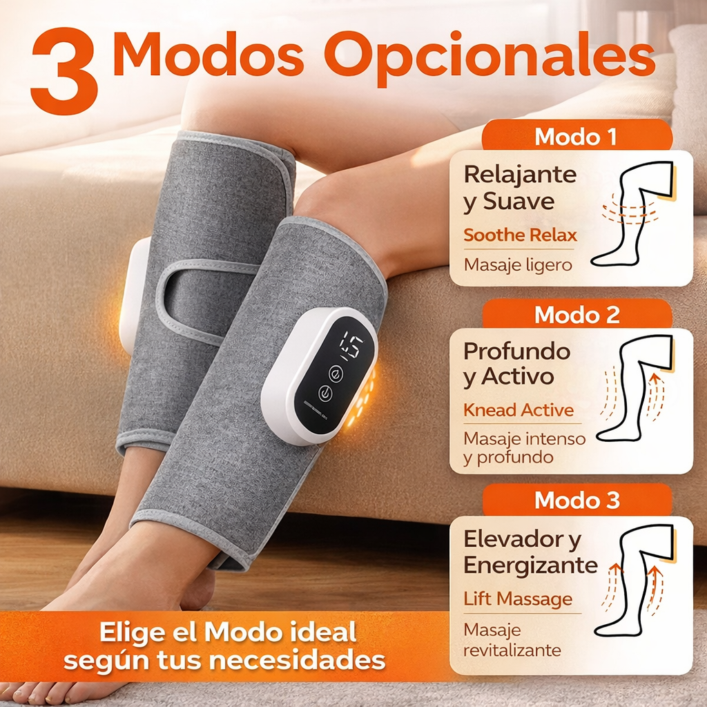 🦵✨ Masajeador de Piernas Pro – Circulación 🔄, Relajación 💆‍♀️ y Descanso Total 😌