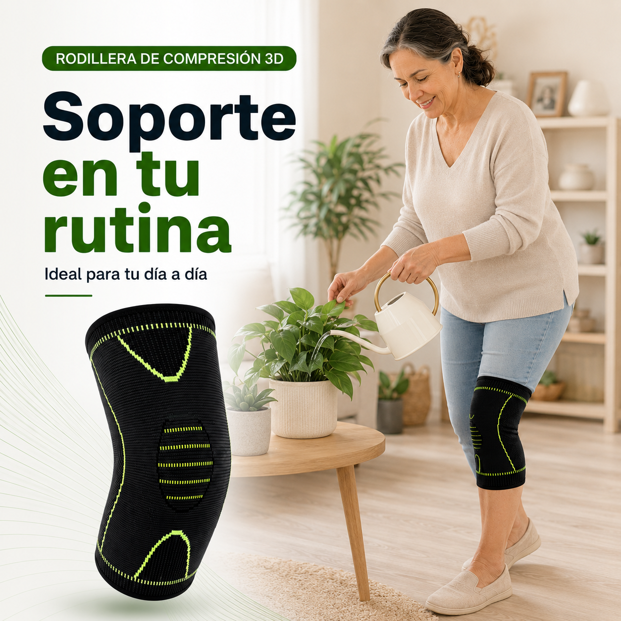 🔥 Rodillera de Compresión 3D | Soporte, estabilidad y alivio para tu rodilla desde el primer uso 🦵✨ 2 und