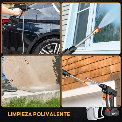 💦 Hidrolavadora Portátil 48V – 2 Baterías 🔋 | Inalámbrica 🚀 | Envío Gratis 📦
