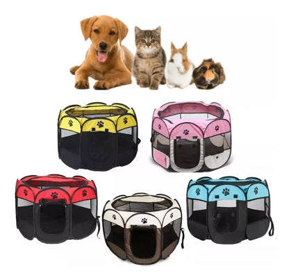 🐾 Corral plegable para mascotas: Seguridad y comodidad donde vayas 🚗