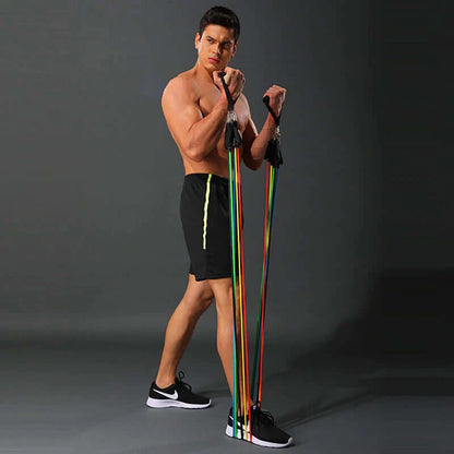 ¡Potencia tu entrenamiento con nuestras Bandas Tubulares! 💪🌟 Kit Bandas Elásticas Tubulares (11 PIEZAS)