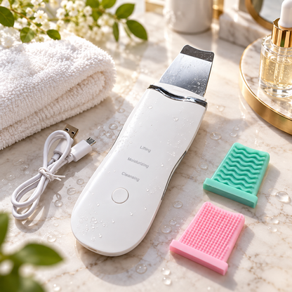 PURIFICADOR ULTRASÓNICO FACIAL 3 EN 1: ELEVA TU RUTINA DE LIMPIEZA