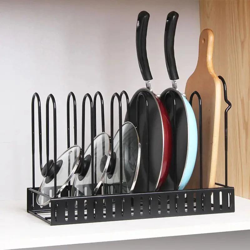 ¡Transforma tu cocina con el Organizador de 8 Niveles!🍳✨ Para ollas, sartenes y mucho más!
