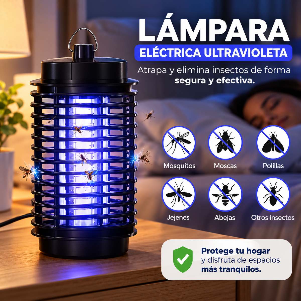 🔥Hot Days🔥Protección total con la Lámpara Mata Zancudos UV X2