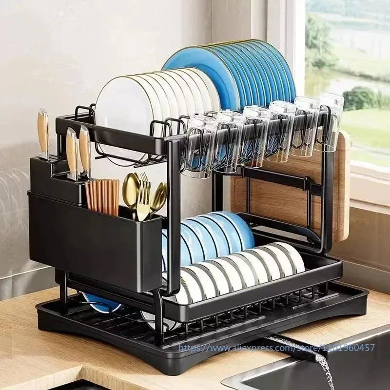 ❗️ÚLTIMAS ÚNIDADES❗️Estante de platos 2 niveles 🏡👌¡Despídete del desorden en tu cocina!