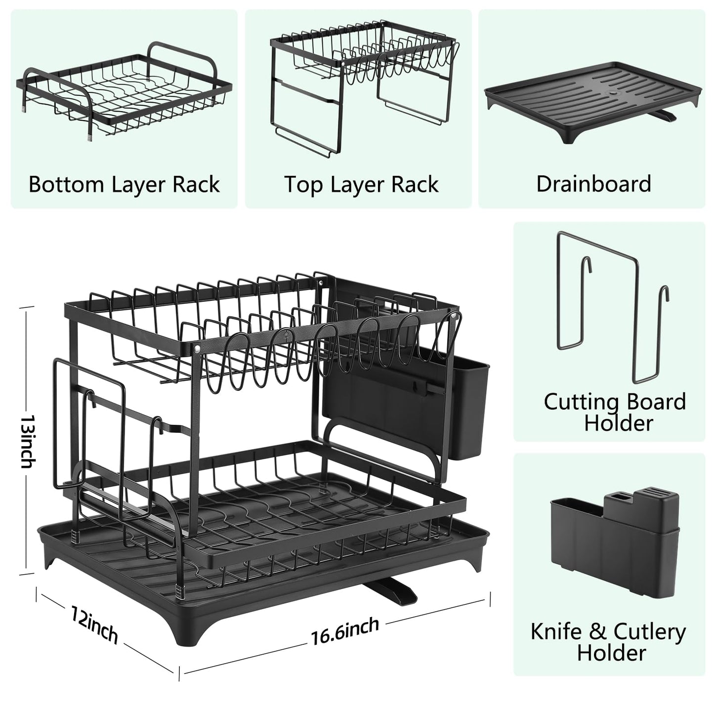 ❗️ÚLTIMAS ÚNIDADES❗️Estante de platos 2 niveles 🏡👌¡Despídete del desorden en tu cocina!