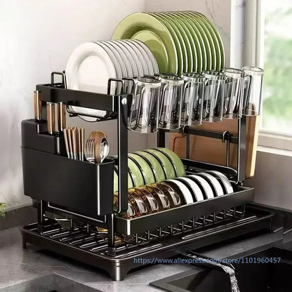 ❗️ÚLTIMAS ÚNIDADES❗️Estante de platos 2 niveles 🏡👌¡Despídete del desorden en tu cocina!