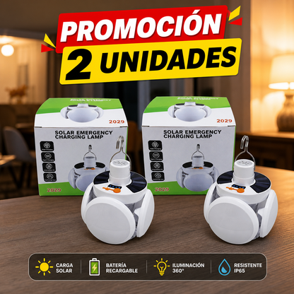 🌞🔋 Bombilla Solar Plegable y Expandible – Iluminación Inteligente sin Cables 💡✨ | 🔥 PROMO 2