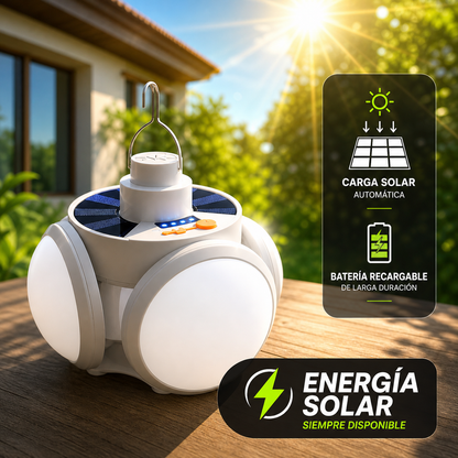 🌞🔋 Bombilla Solar Plegable y Expandible – Iluminación Inteligente sin Cables 💡✨ | 🔥 PROMO 2