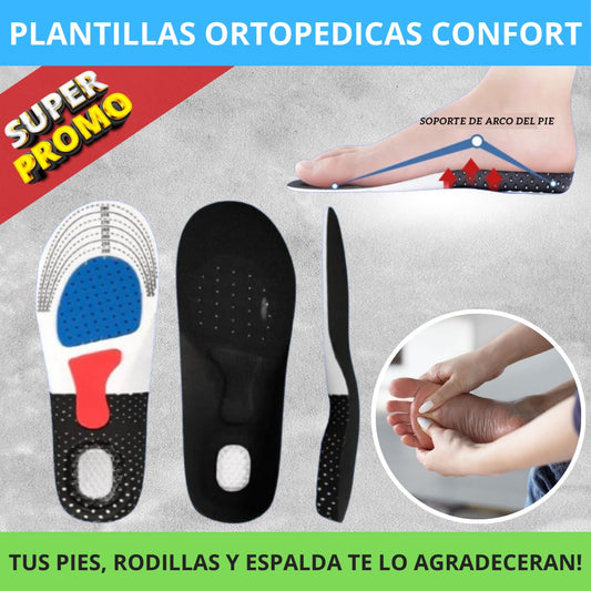 🦶 Plantillas Ortopédicas Confort - La Solución Definitiva para el Dolor de Pies 🦶