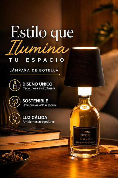 Lampara De Botella Recargable x 2 - Dale un toque elegante a cada espacio