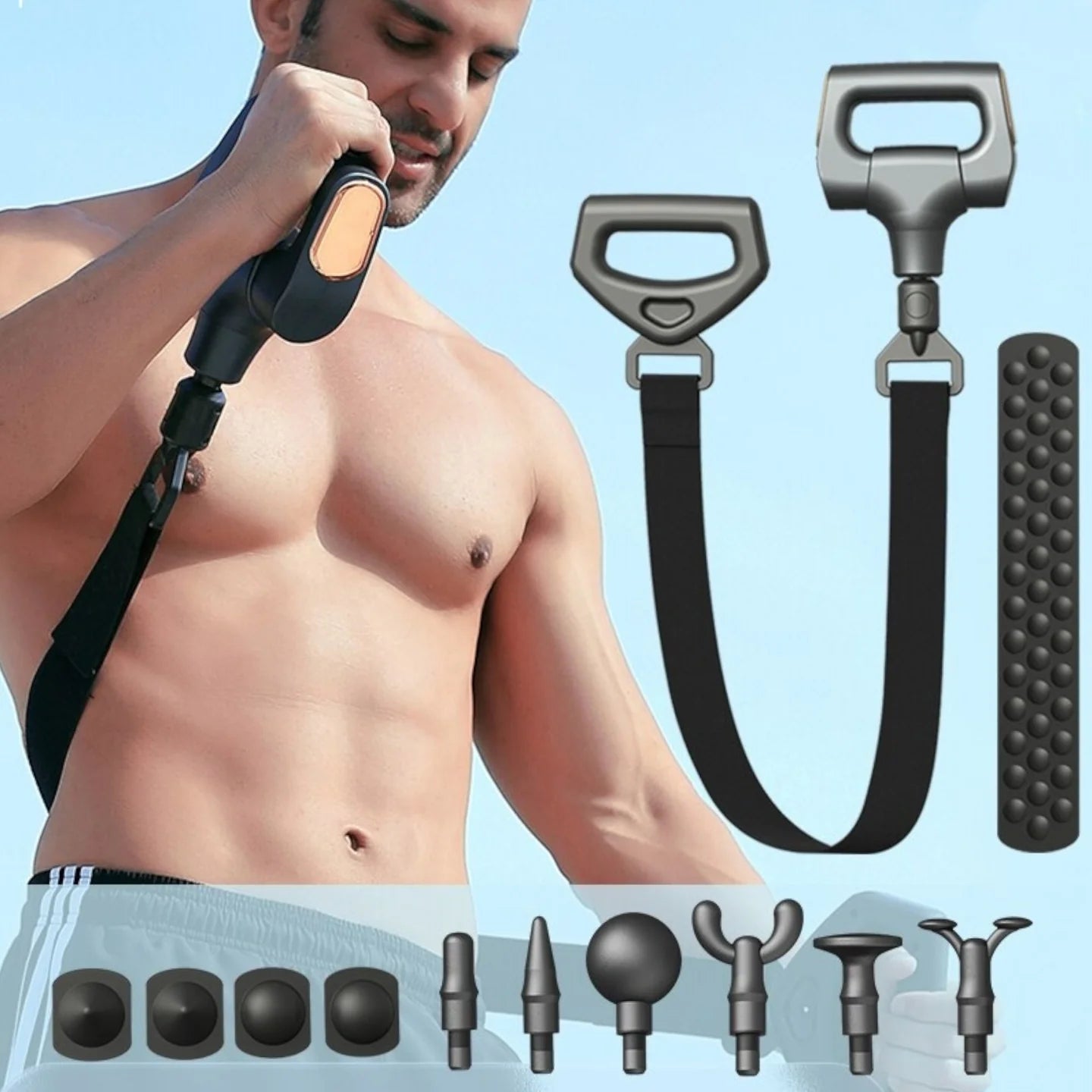 Masajeador Eléctrico VibraBand para Piernas, Brazos y Espalda con Vibración 💆‍♂️⚡